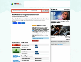 googlemapsemailextractor.com.cutestat.com screenshot