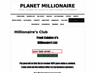 googlemillionaire.com screenshot