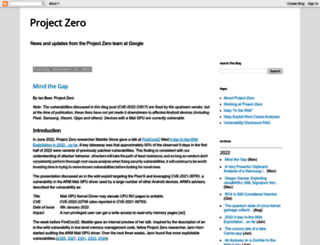 googleprojectzero.blogspot.com.au screenshot