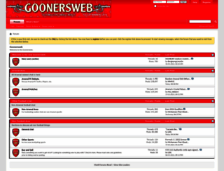 goonersweb.co.uk screenshot