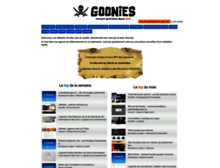 goonies.fr screenshot