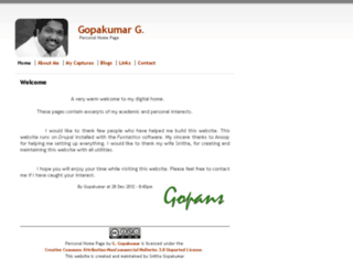 gopakumar.info screenshot