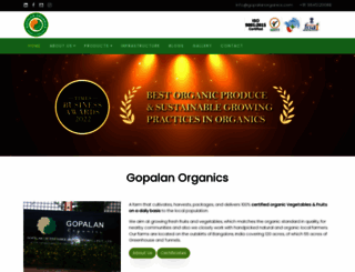 gopalanorganics.com screenshot
