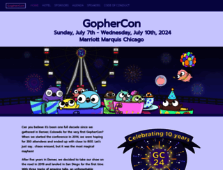 gophercon.com screenshot