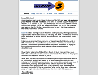 gophp5.org screenshot