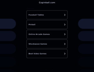 gopinball.com screenshot