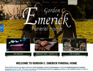 gordoncemerickfuneralhome.com screenshot