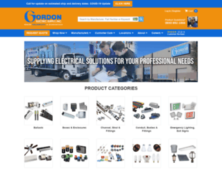 gordonelectric.com screenshot