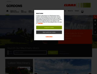 gordons.claas-dealer.co.uk screenshot