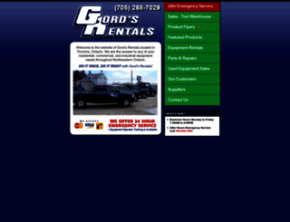 gordsrentals.com screenshot