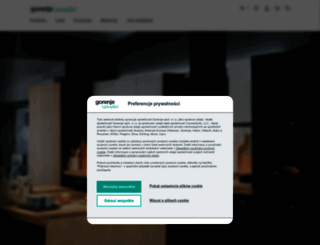 gorenje.pl screenshot