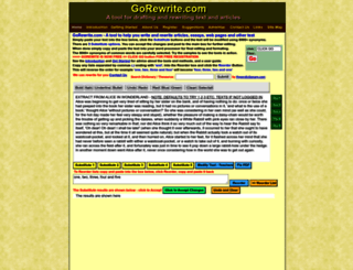 gorewrite.com screenshot