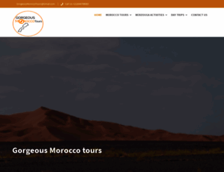 gorgeousmoroccotours.com screenshot