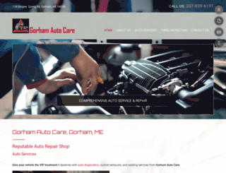 gorhamautocare.com screenshot