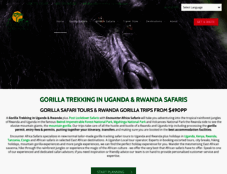 gorilla-tracking-uganda.com screenshot