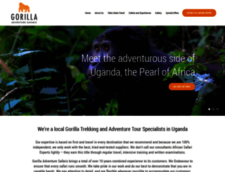 gorillaadventuresafaris.com screenshot