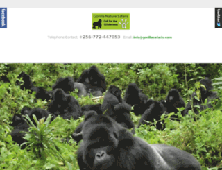 gorillanaturesafaris.com screenshot