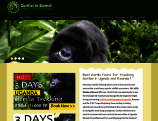 gorillasinbwindi.com screenshot