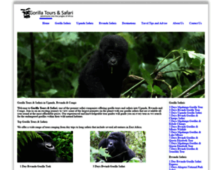 gorillatourssafari.com screenshot