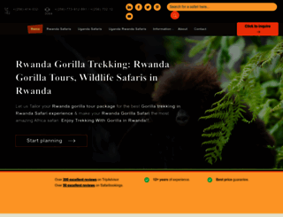 gorillatracking-rwanda.com screenshot