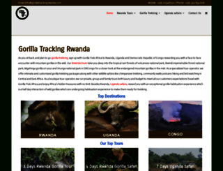 gorillatrackingrwanda.com screenshot