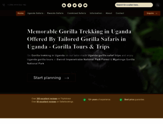 gorillatrekking-uganda.com screenshot