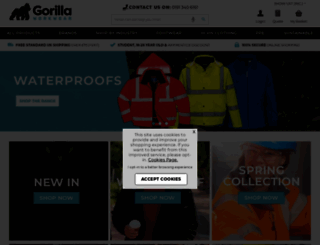 gorillaworkwear.co.uk screenshot