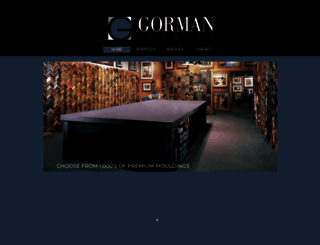 gormanframing.com screenshot
