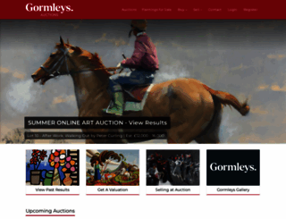 gormleysartauctions.com screenshot