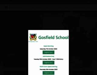 gosfieldschool.org.uk screenshot