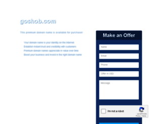 goshob.com screenshot