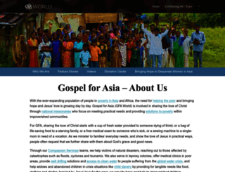 gospelforasia.org screenshot