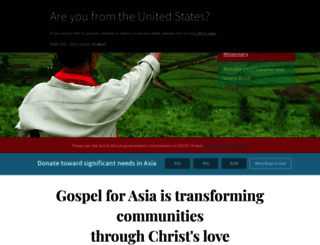 gospelforasia.org.za screenshot