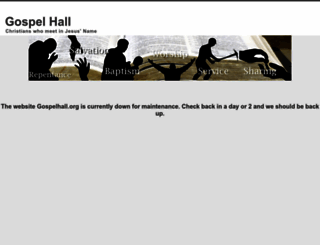 gospelhall.org screenshot