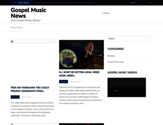 gospelmusic-lyrics.com screenshot