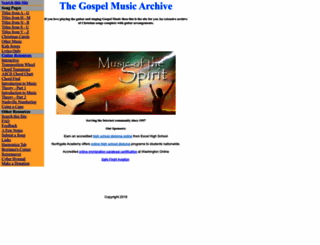 gospelmusic.org.uk screenshot