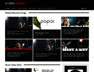 gospelmusic247.com screenshot