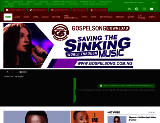 gospelsong.com.ng screenshot