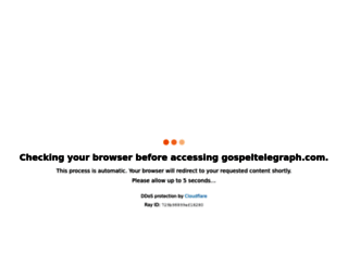 gospeltelegraph.com screenshot