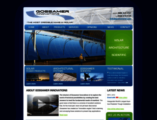 gossamersf.com screenshot