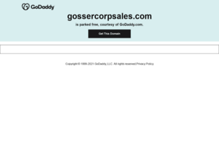 gossercorpsales.com screenshot