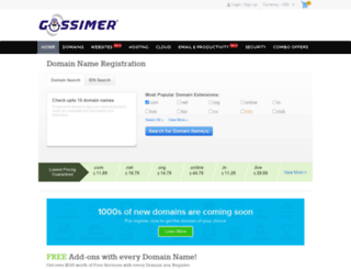 gossimer.biz screenshot