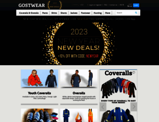 gostwear.com screenshot
