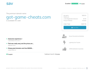 got-game-cheats.com screenshot