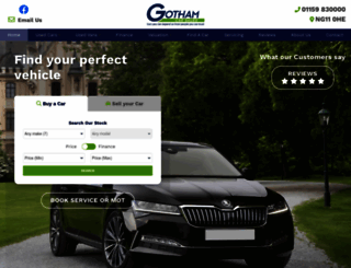 gothamcarsales.co.uk screenshot