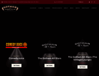 gothamcomedyclub.com screenshot