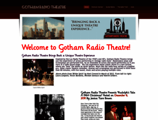 gothamradiotheatre.com screenshot