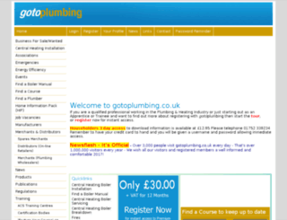 gotoplumbing.co.uk screenshot