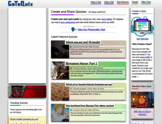 gotoquiz.com screenshot