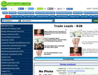 gotradeleads.com screenshot